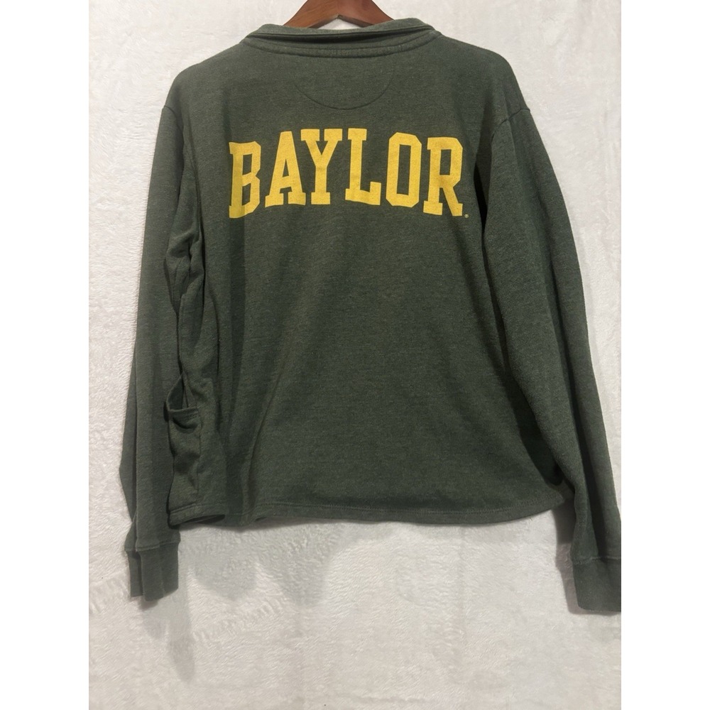 Baylor Bears Sweater Men's XL Green Sweatshirt Pullover 1/4 Zip Pullover‎